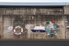 grafitti at Port of Funchal, Madiera, Spain
