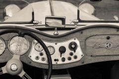 the MG interior as a classic driver.